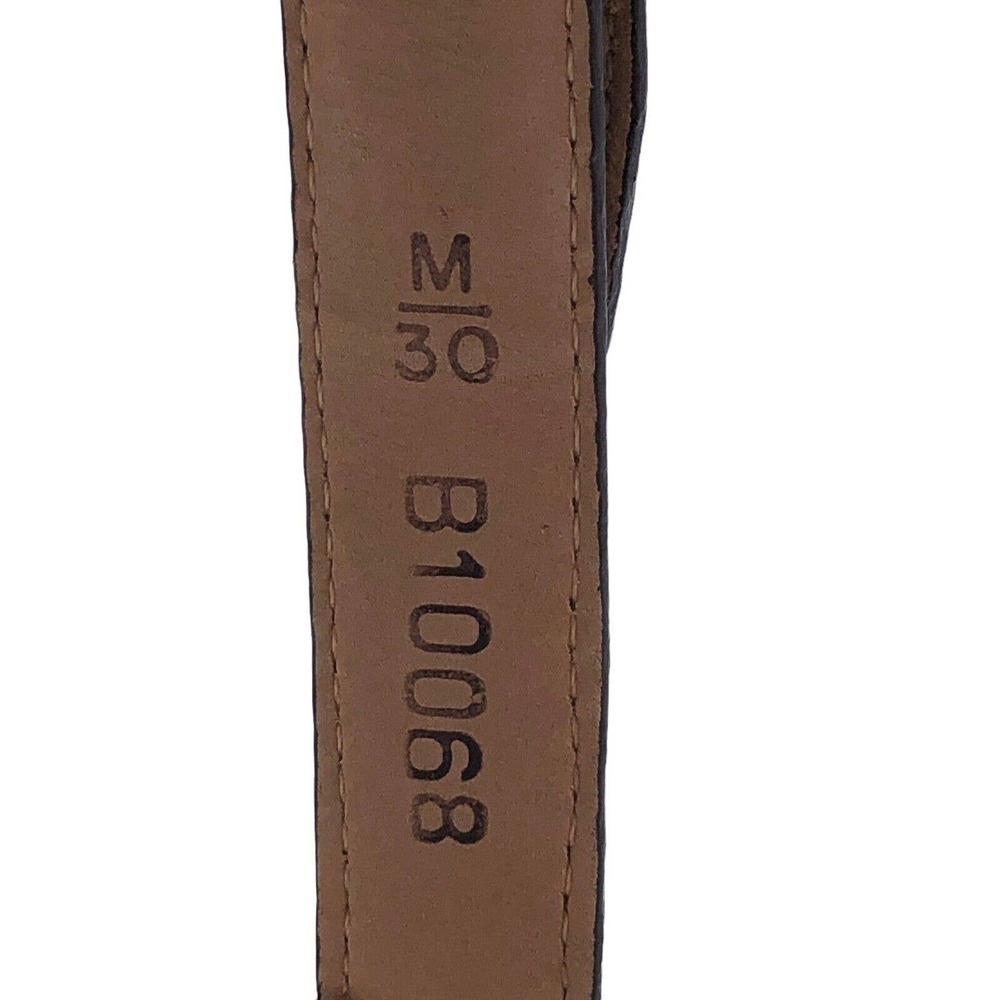 Brighton Woman M 30” Brown Leather Belt B10068 Silver Hardware 3 Sections - Picture 4 of 10